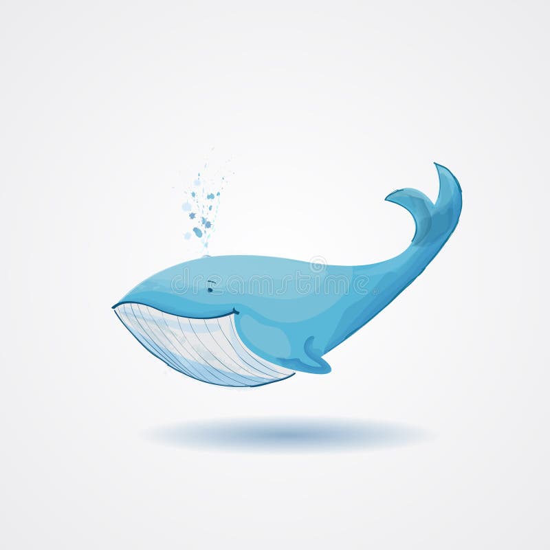 rétro baleine de bande dessinée illustration libre de droits rétro baleine de bande dessinée illustration libre de droits