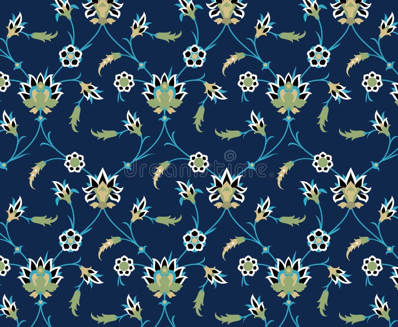 Rétro configuration florale illustration de vecteur Rétro configuration florale illustration de vecteur