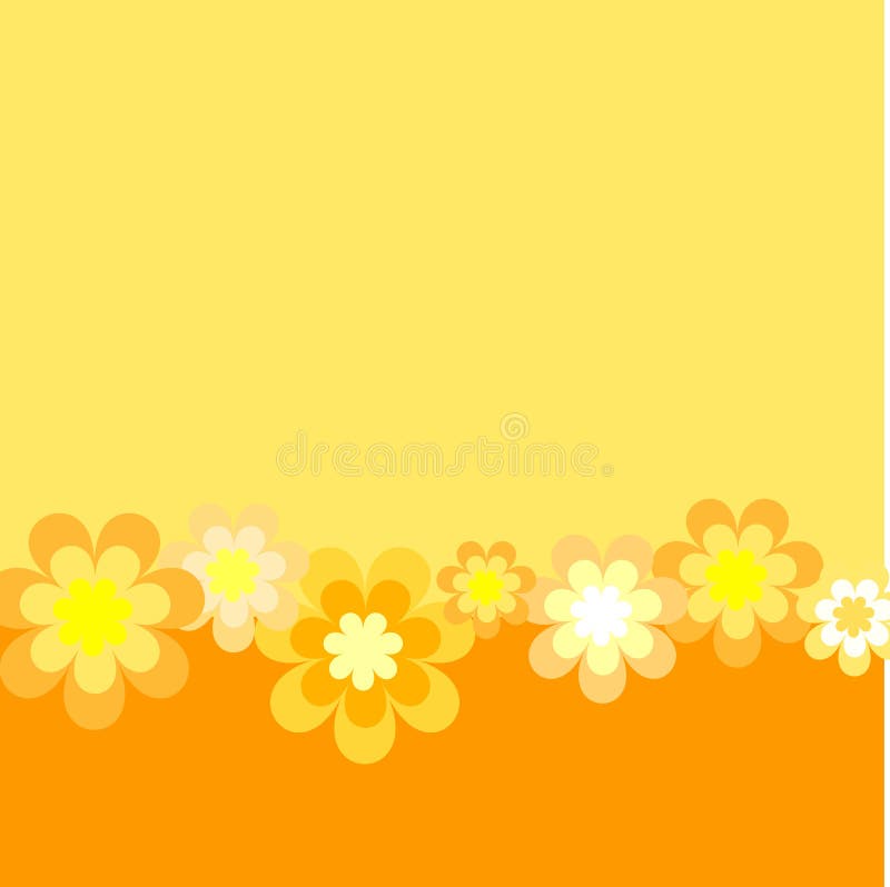 Rétro fleurs. Rétro fond dénommé des fleurs