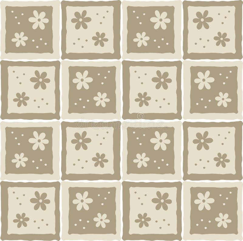 Rétro fleurs illustration stock