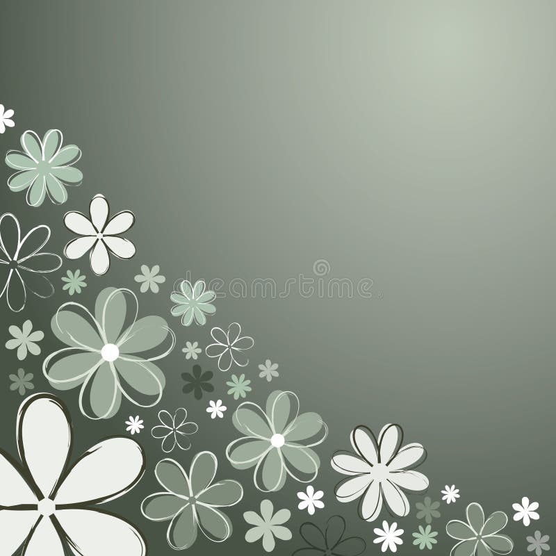 Rétro fleurs illustration stock