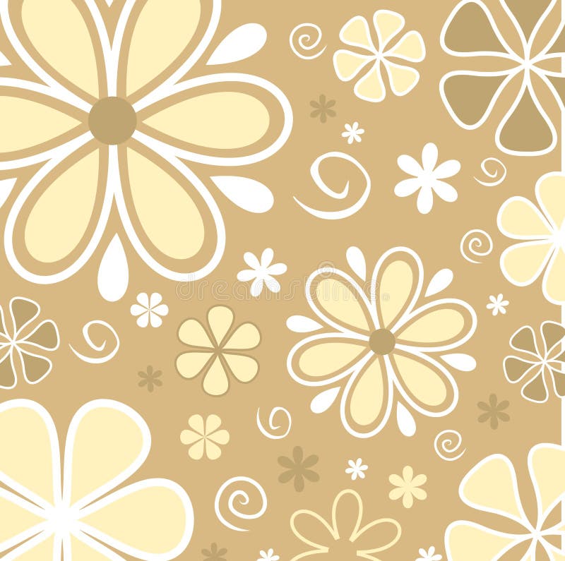 Rétro fleurs illustration stock