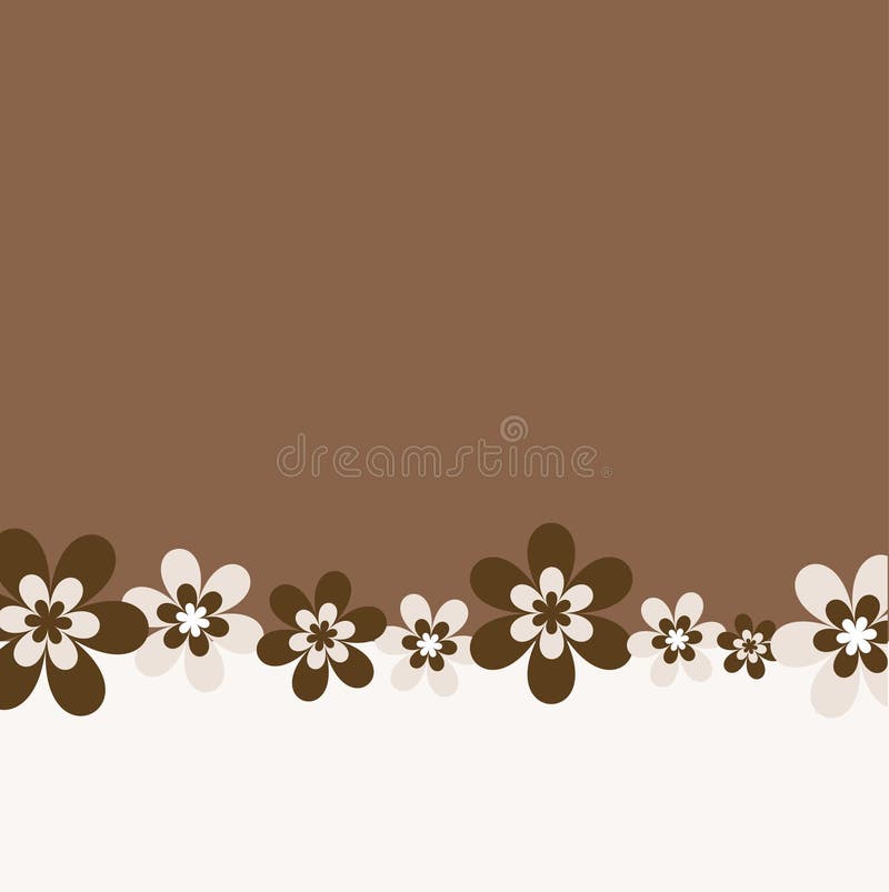 Rétro fond de fleur illustration stock