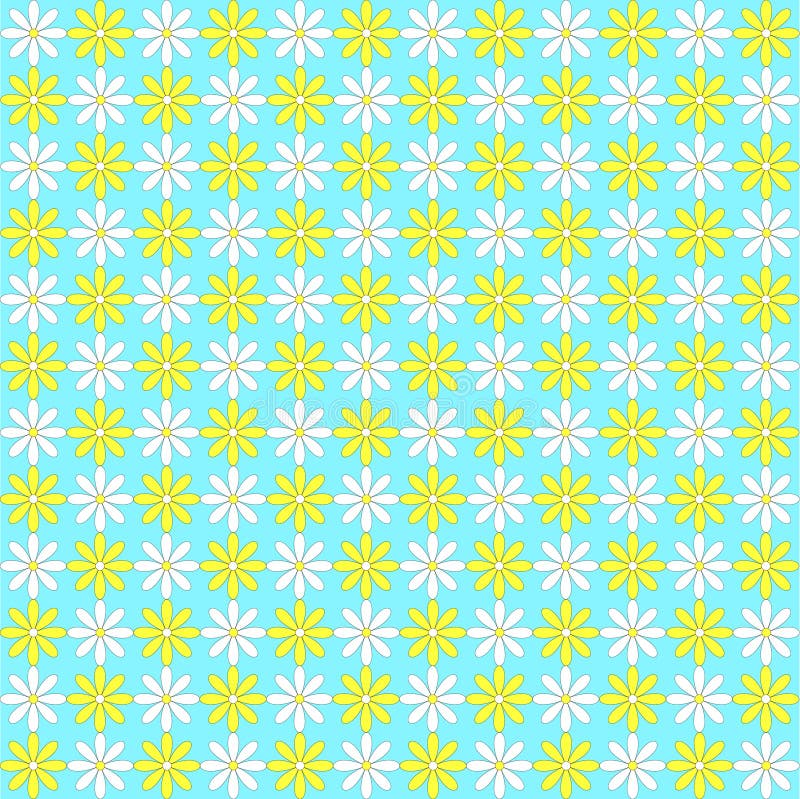 Rétro marguerites illustration de vecteur