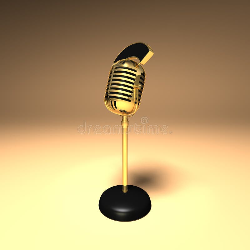 Rétro microphone illustration libre de droits Rétro microphone illustration libre de droits