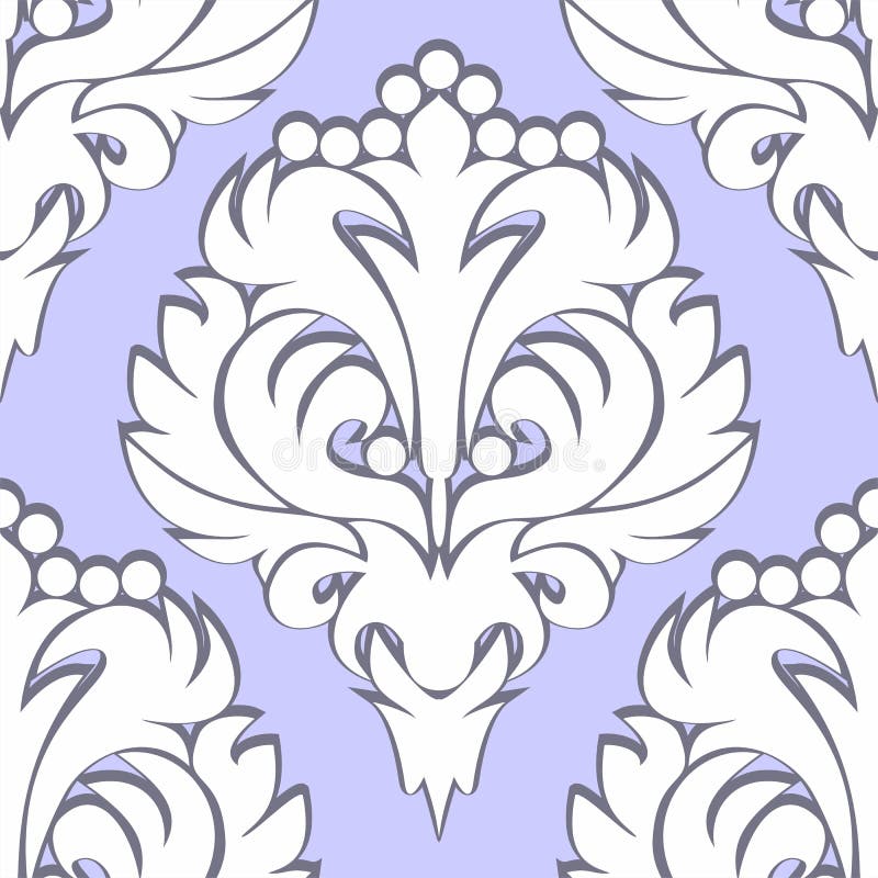 Rétro modèle floral sans couture - blanc sur le bleu illustration stock Rétro modèle floral sans couture - blanc sur le bleu illustration stock