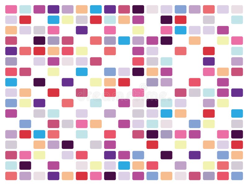 Rétro mosaïque sur le fond blanc illustration de vecteur Rétro mosaïque sur le fond blanc illustration de vecteur