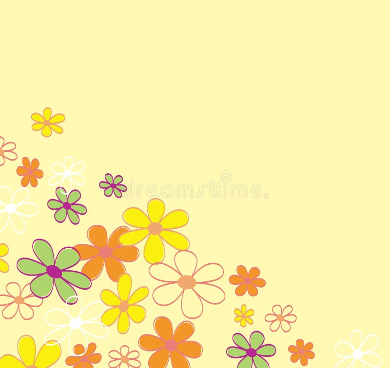 Rétro texture de fond de fleur illustration de vecteur