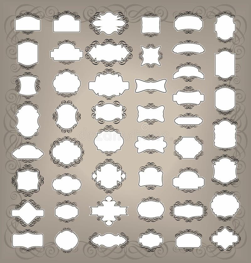 Rétro étiquettes illustration de vecteur Rétro étiquettes illustration de vecteur