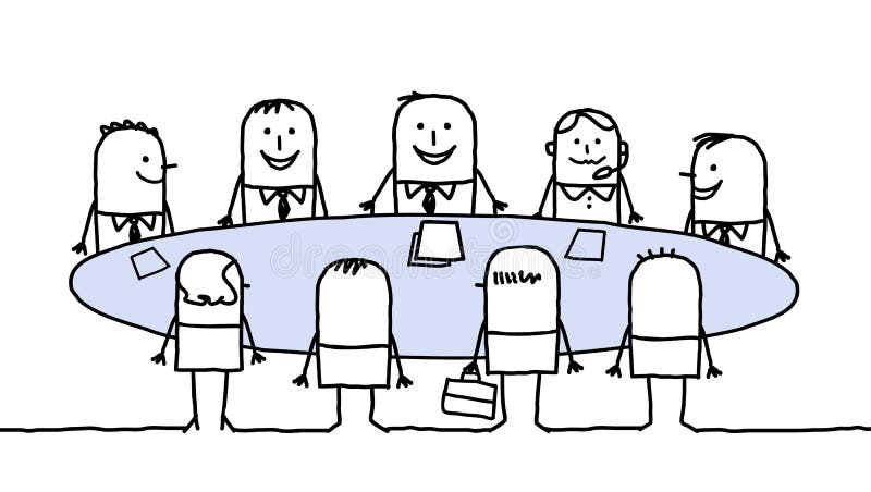 Réunion d'affaires illustration de vecteur