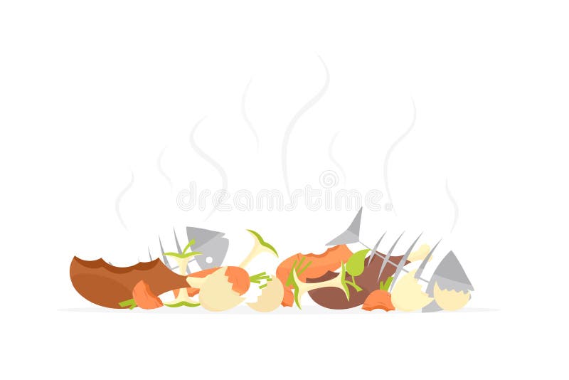 Réutilisation des déchets d'aliment biologique de déchets illustration stock Réutilisation des déchets d'aliment biologique de déchets illustration stock