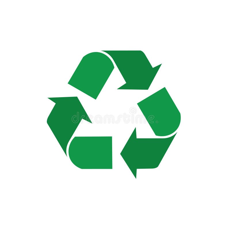 Réutilisez les flèches vertes Logo Web Icon de symbole