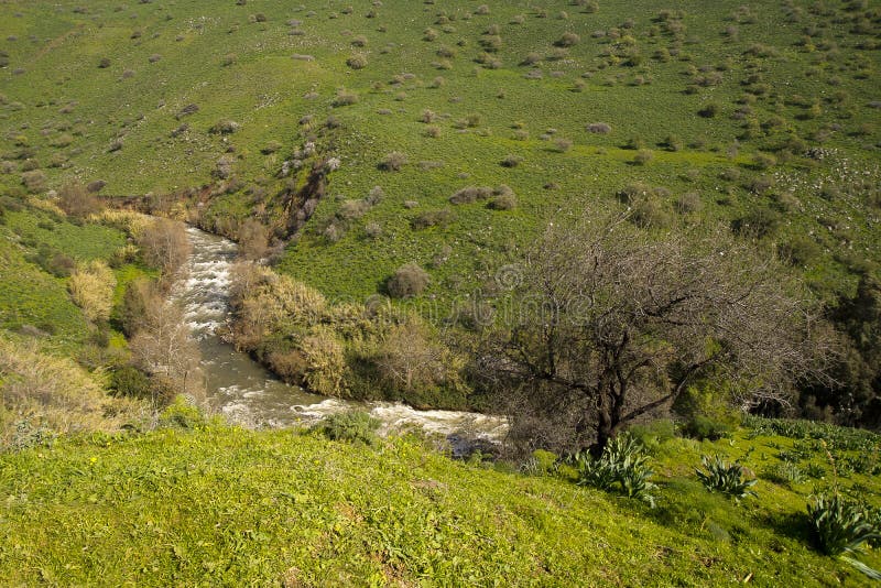 Río Jordán Israel imagen de archivo libre de regalías Río Jordán Israel imagen de archivo libre de regalías