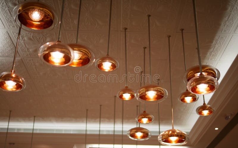 Różana złocista lampa obraz royalty free Różana złocista lampa obraz royalty free