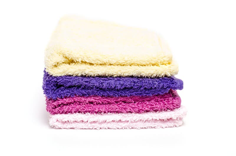 Różni kolorowi wełniści facecloths fotografia royalty free Różni kolorowi wełniści facecloths fotografia royalty free