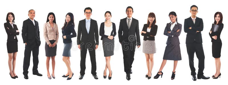 Różnorodni przedsiębiorcy azjatyccy