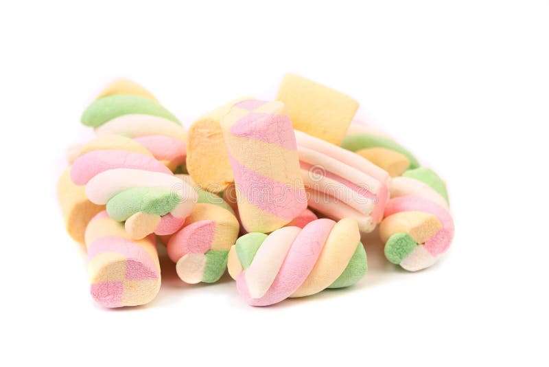 Różny kolorowy marshmallow.