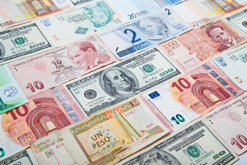 Różnych krajów papierowy pieniądze zdjęcia stock Różnych krajów papierowy pieniądze zdjęcia stock