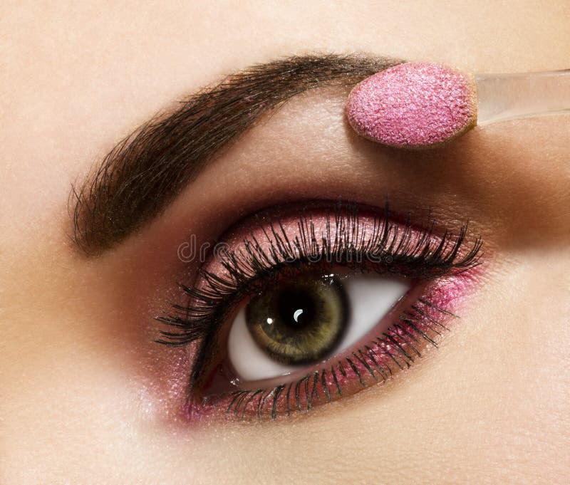 różowa makeup kobieta zdjęcie stock różowa makeup kobieta zdjęcie stock