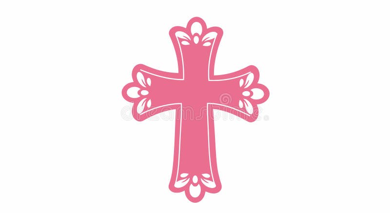 Różowy Clipart brunatny. ilustracji
