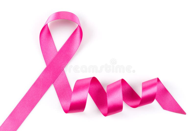 Różowy nowotworu piersi faborek odizolowywający
