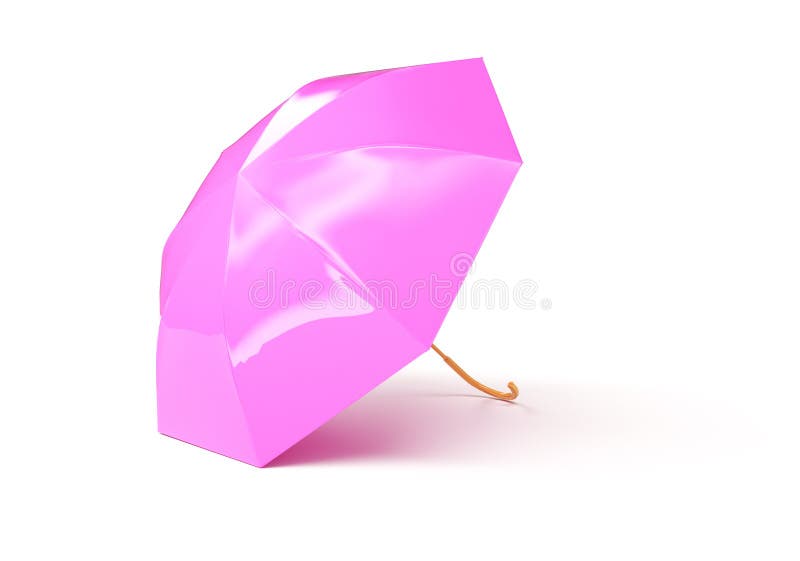 Różowy parasolowy pojęcie odpłacający się odizolowywający 3d odpłaca się ilustracja wektor Różowy parasolowy pojęcie odpłacający się odizolowywający 3d odpłaca się ilustracja wektor