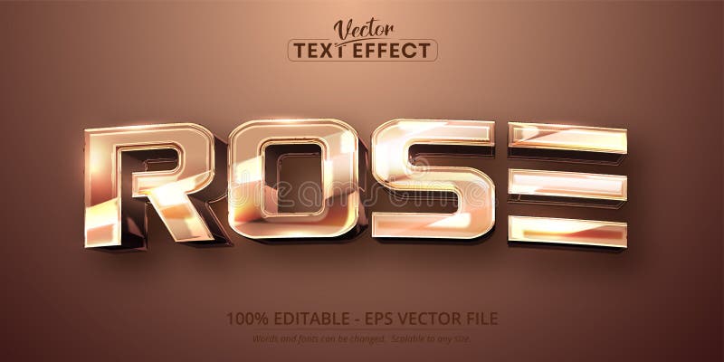 Różowy tekst różowy różowy złoty styl edytowalny efekt tekstowy