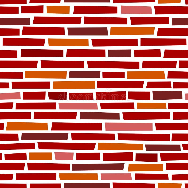 Röd bakgrund för vektor för stentegelstenvägg sömlös stock illustrationer Röd bakgrund för vektor för stentegelstenvägg sömlös stock illustrationer