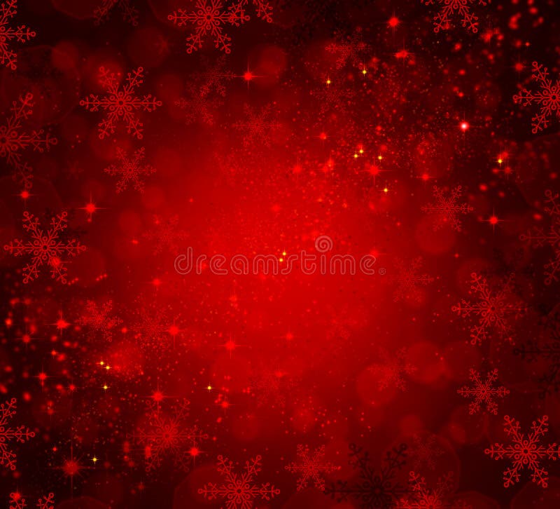 Röd julbakgrund royaltyfri illustrationer