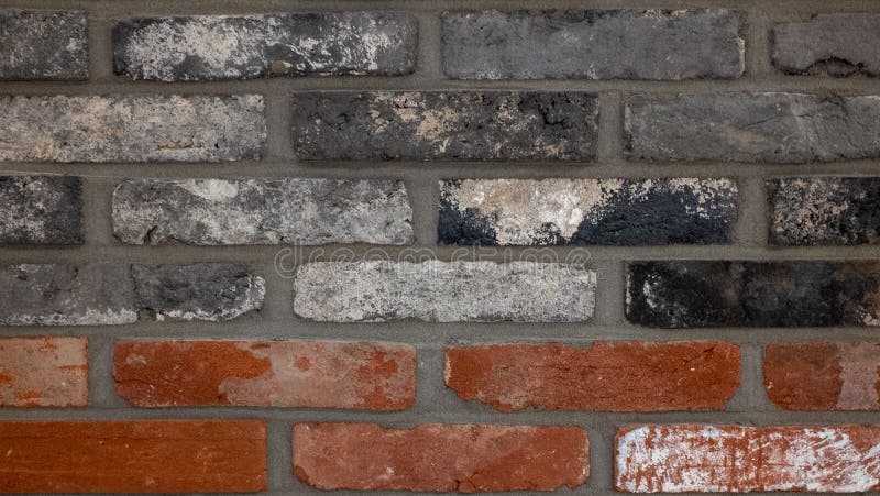 Röd tegelsten, svart tegelsten, grov textur arkivbilder Röd tegelsten, svart tegelsten, grov textur arkivbilder