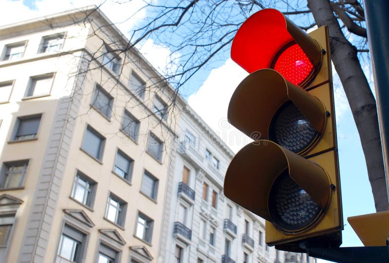 röd trafikyellow för klartecken royaltyfria foton röd trafikyellow för klartecken royaltyfria foton
