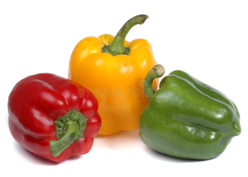 Röd yellow för paprika fotografering för bildbyråer