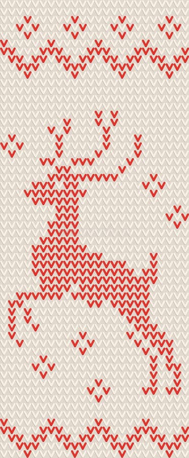 röda hjortar på kulör woolen bakgrund för ljus royaltyfri illustrationer röda hjortar på kulör woolen bakgrund för ljus royaltyfri illustrationer