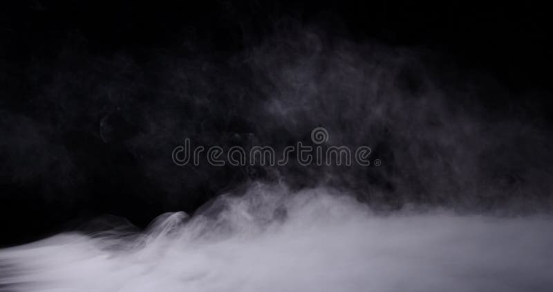 Rökmolnsfog för realistisk torr is stock video