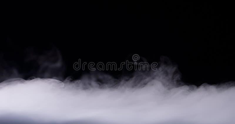 Rökmolnsfog för realistisk torr is stock video