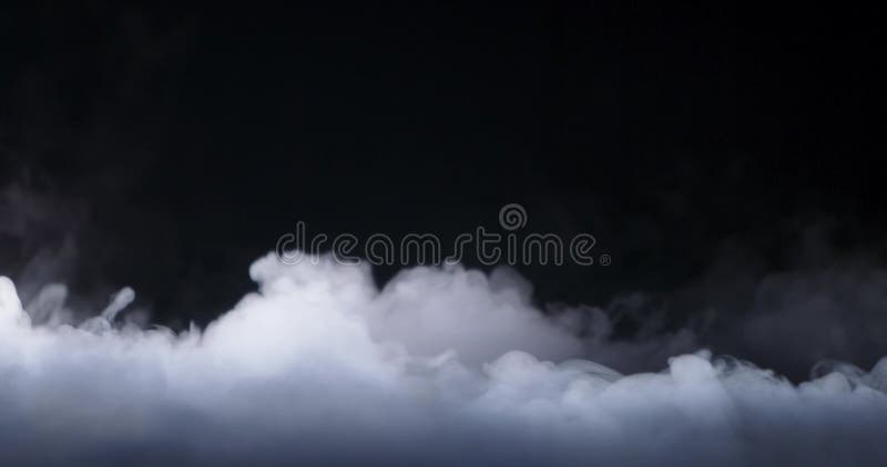 Rökmolnsfog för realistisk torr is stock video