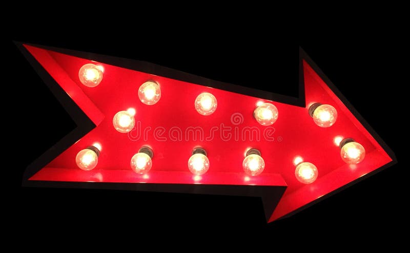 Rött piltecken med Tivoli ljus