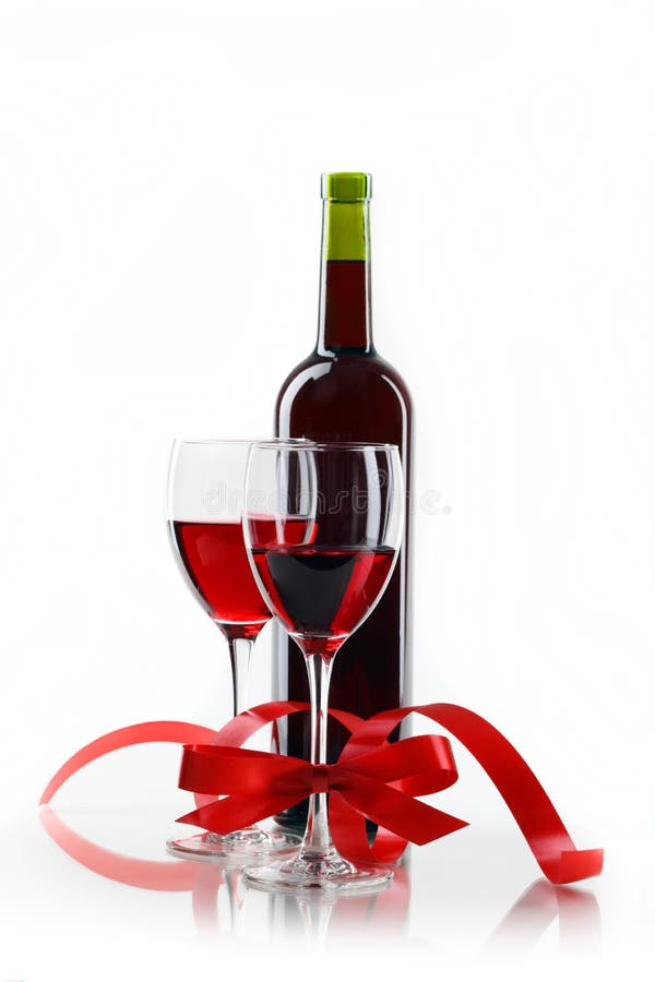 rött vin för flaskexponeringsglas royaltyfri bild rött vin för flaskexponeringsglas royaltyfri bild