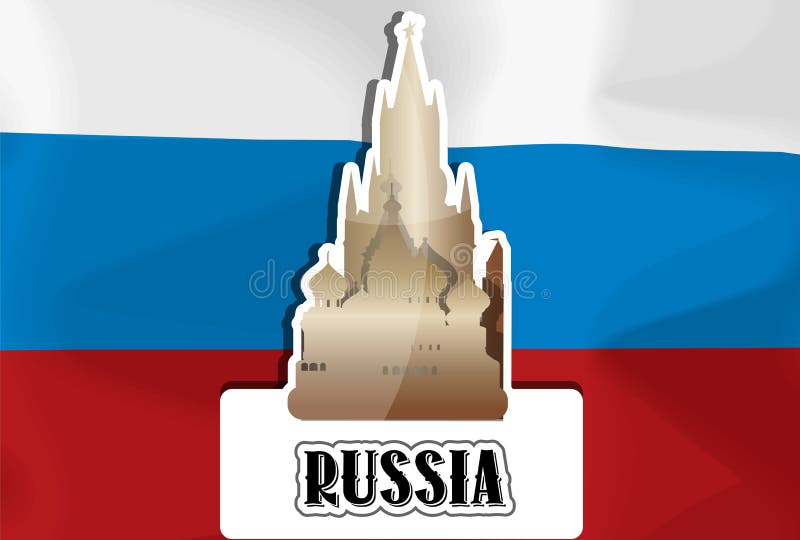 Rússia, ilustração ilustração stock