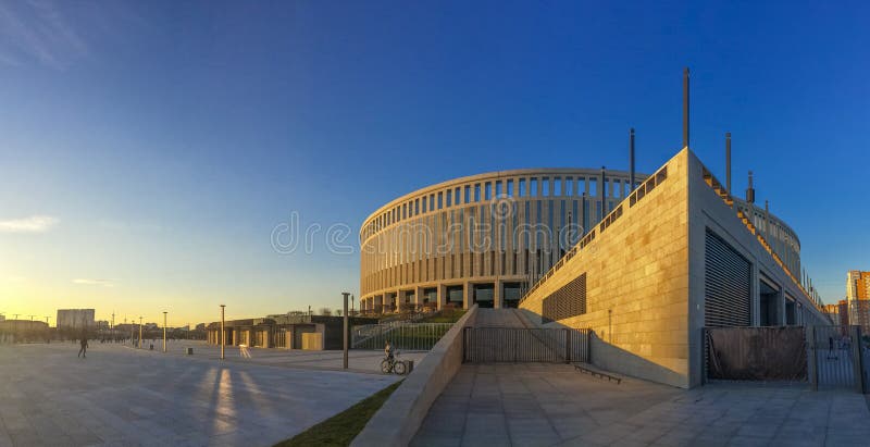 Rússia, Krasnodar, estádio de futebol imagem de stock Rússia, Krasnodar, estádio de futebol imagem de stock