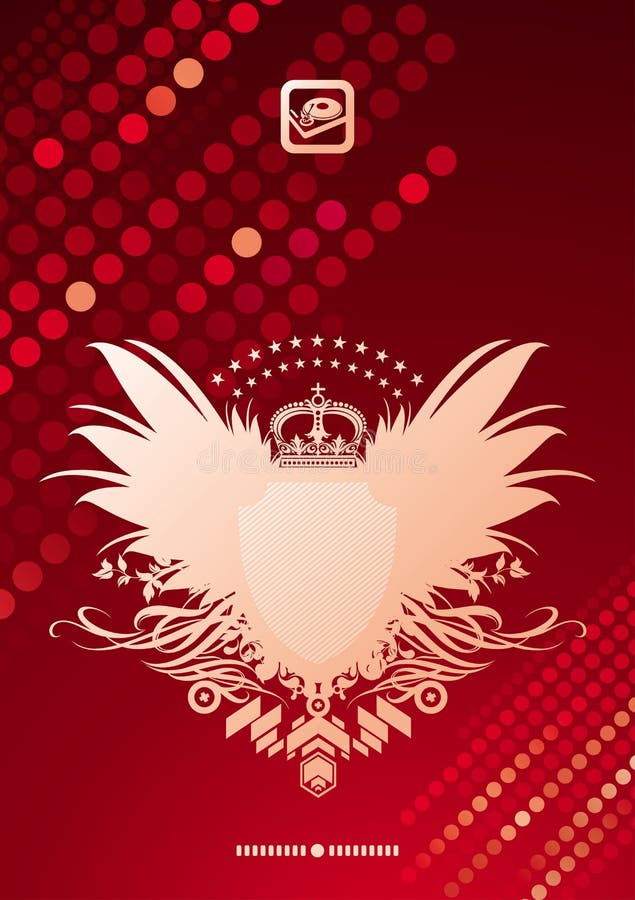 Ręk tła żakieta target1287_0_ heraldyczny ilustracja wektor