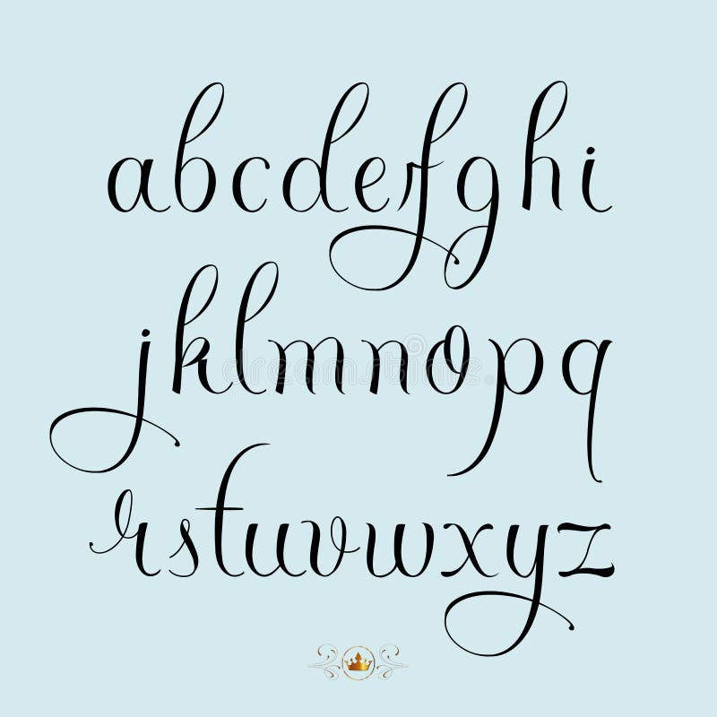 Ręka rysująca lowercase chrzcielnica ilustracja wektor Ręka rysująca lowercase chrzcielnica ilustracja wektor
