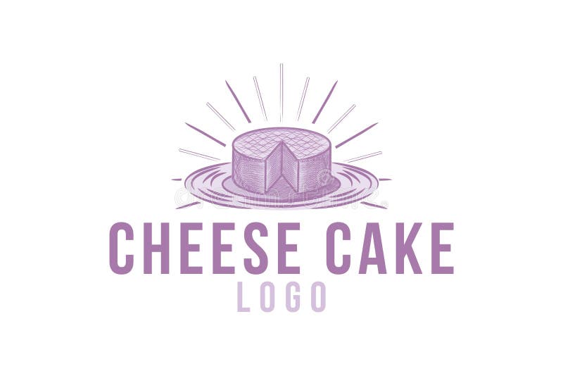 ręka rysujący cheesecake logo Projektuje inspirację Odizolowywającą na Białym tle royalty ilustracja ręka rysujący cheesecake logo Projektuje inspirację Odizolowywającą na Białym tle royalty ilustracja