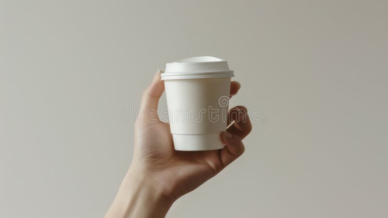 Ręka trzymająca filiżankę kawy. generowane przez algorytmy sztuczne zdjęcie royalty free