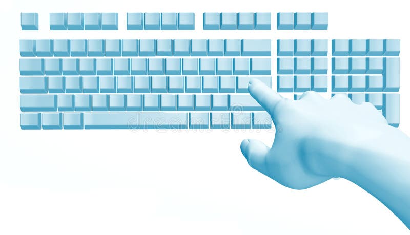 Ręki komputerowa fantastyczna klawiatura