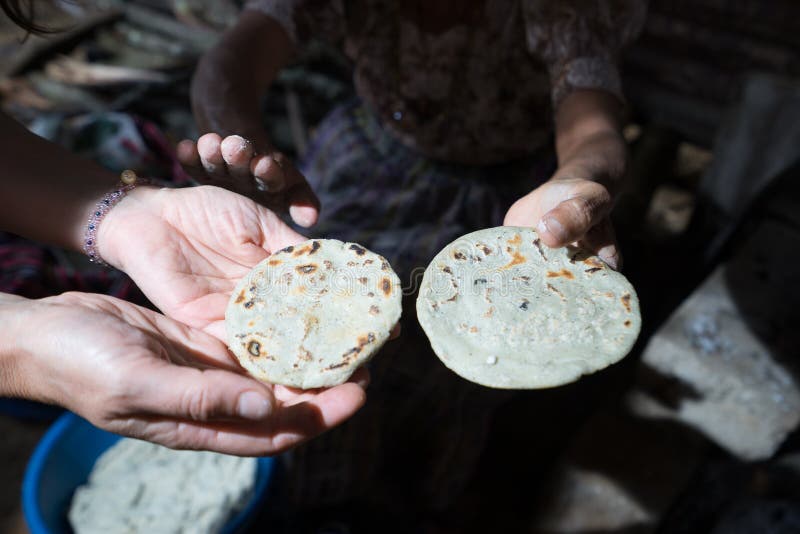 Corn tortillas are a staple food in the mayan villages of guatemala. Corn tortillas are a staple food in the mayan villages of guatemala