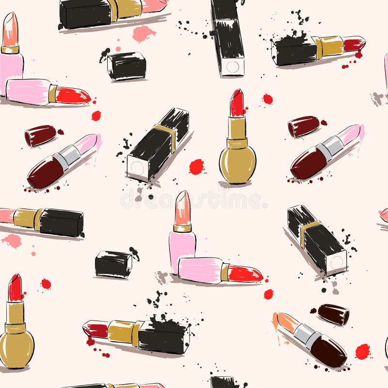 Ręki rysunkowa ilustracja z pomadką wektor bezszwowy wzoru ilustracja wektor Ręki rysunkowa ilustracja z pomadką wektor bezszwowy wzoru ilustracja wektor