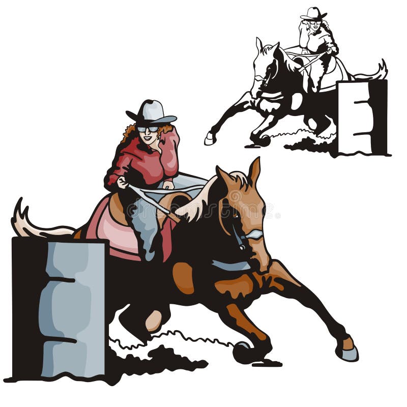 Mulher Andando a Cavalo Em Show Pulando Competição De Desenho Vetorial  Preto E Branco Ilustração do Vetor - Ilustração de cavalaria, desportista:  202903052