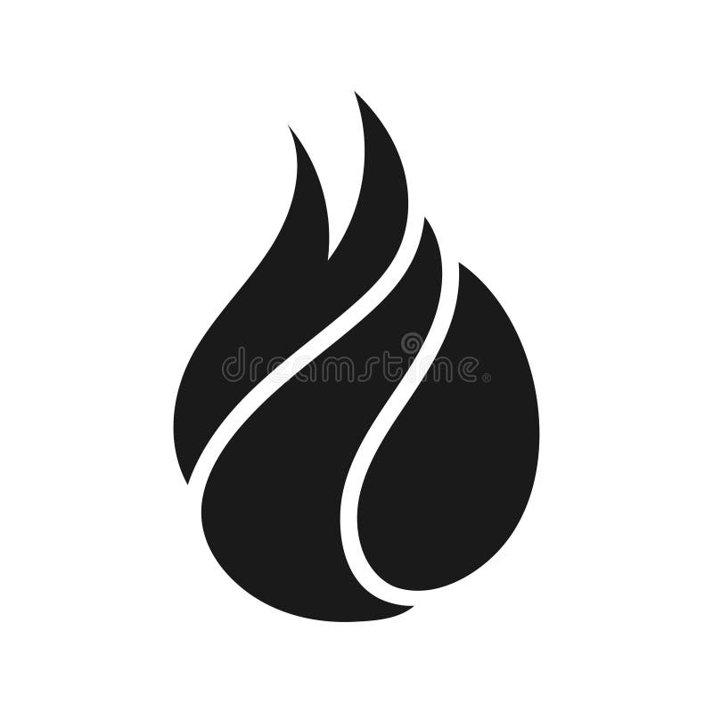Símbolo De Logotipo De Fogo Negro Símbolo Logotipo Símbolo Logotipo ícone  Modelo Vetor De Design Em Fundo Branco Ilustração do Vetor - Ilustração de  incêndio, vapor: 252650715