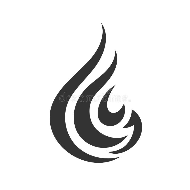 Símbolo De Logotipo De Fogo Negro Símbolo Logotipo Símbolo Logotipo ícone  Modelo Vetor De Design Em Fundo Branco Ilustração do Vetor - Ilustração de  incêndio, vapor: 252650715